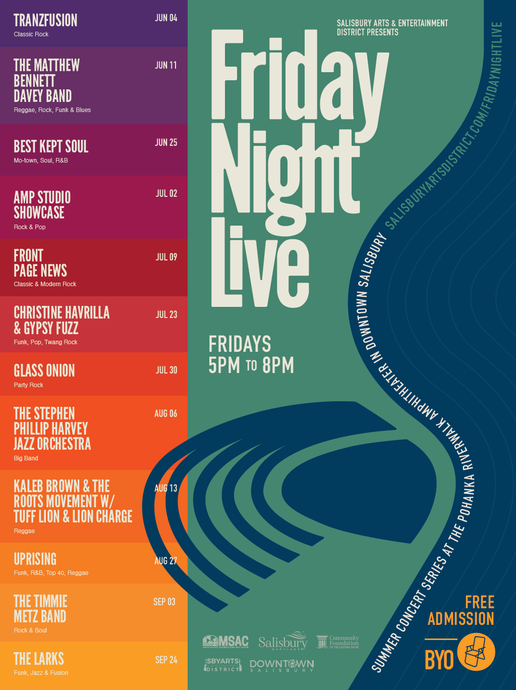 Friday Night Live Concert Series Downtown Salisbury, MD